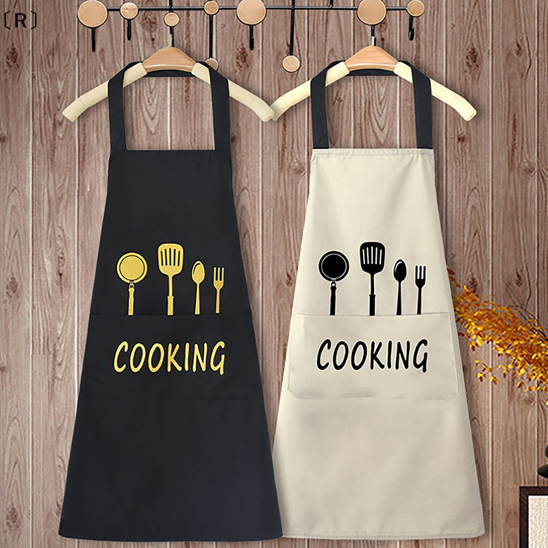 Home Cooking Work - 〔R〕Apron Waterproof Oilproof Can Wipe Hands