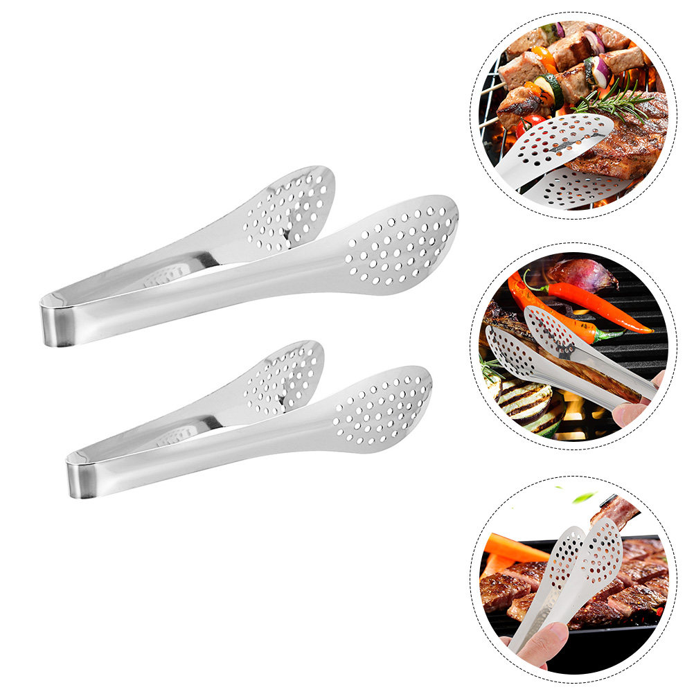Home Cooking Food - 4Pcs Food Tongs Stainless Steel Kitchen
