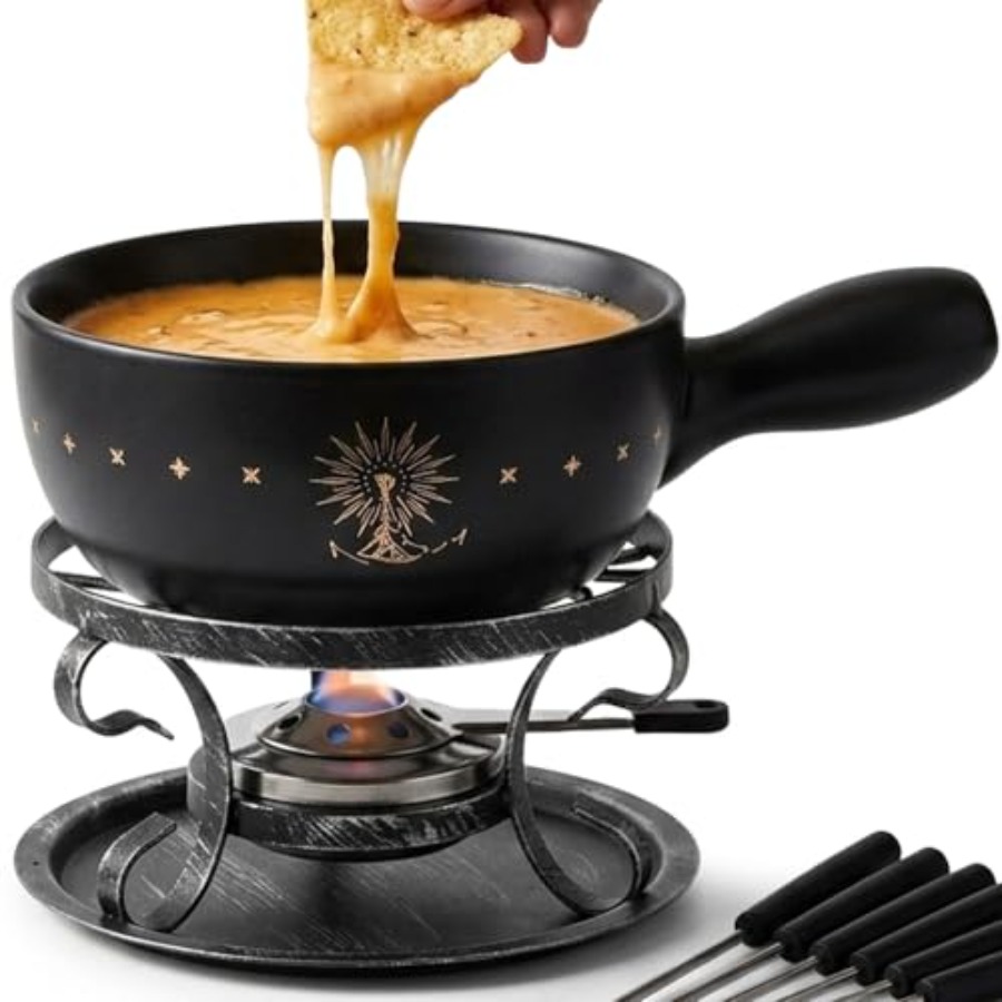 Ceramic Fondue Pot Set for Che - Fondue Pot Ceramic のレビューと価格