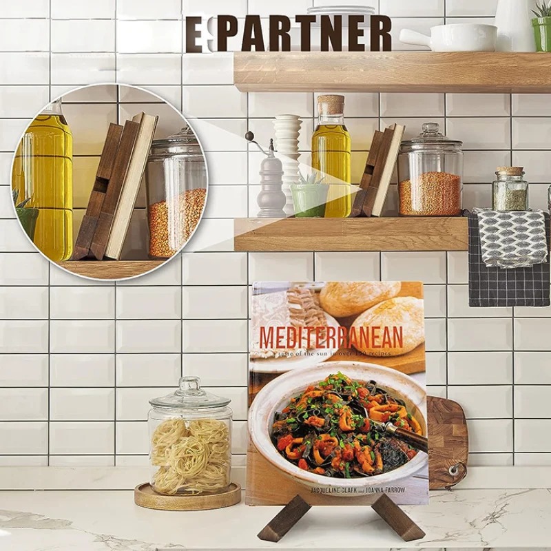 Wooden Cookbook Stand Handmade - Home Cooking Menu のレビューと価格