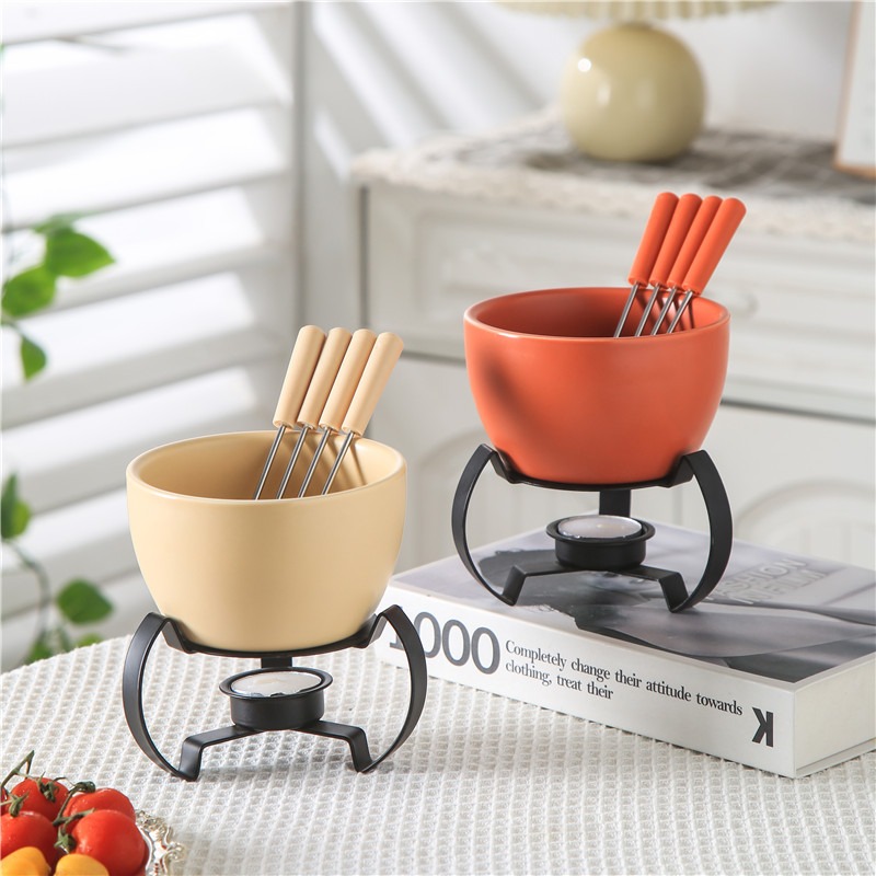 Eco-Friendly Ceramic Bowl with - Fondue Pot Ceramic のレビューと価格