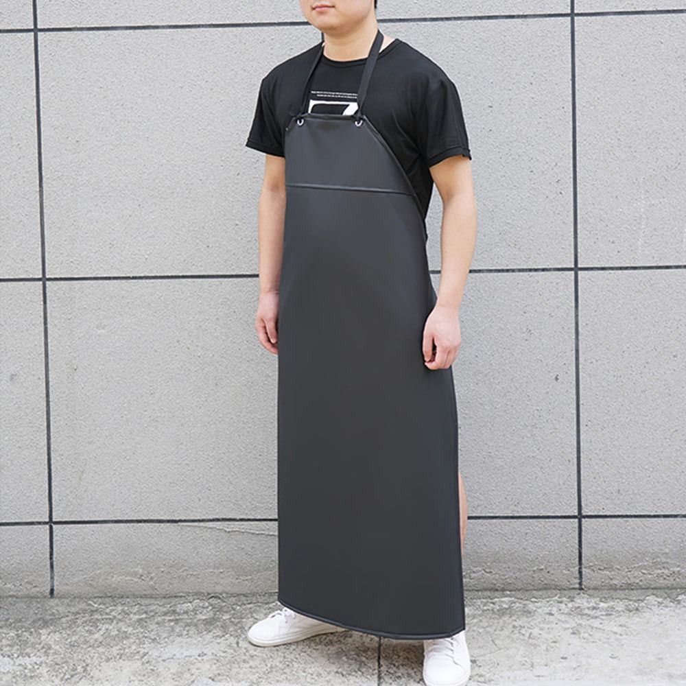 Soft PU Leather Kitchen Apron  - Home Cooking Work のレビューと価格