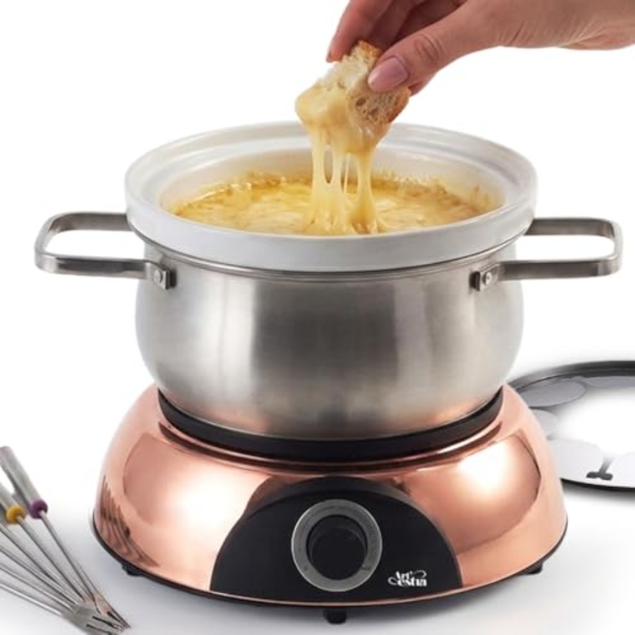 Electric fondue pot set for ch - Fondue Pot Ceramic のレビューと価格