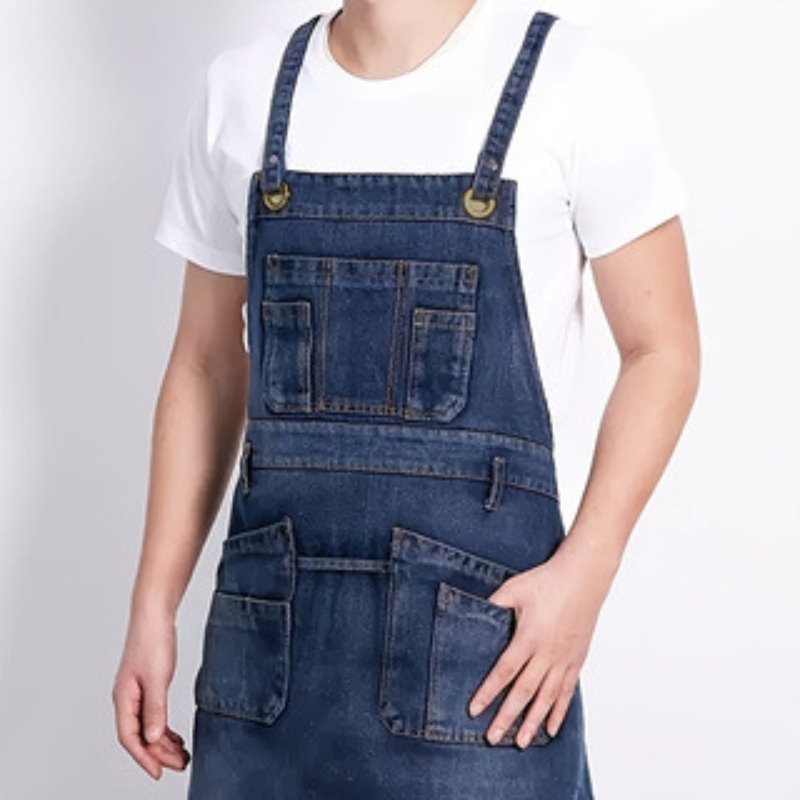 1pcs Fashion Denim Apron Multi - Home Cooking Work のレビューと価格