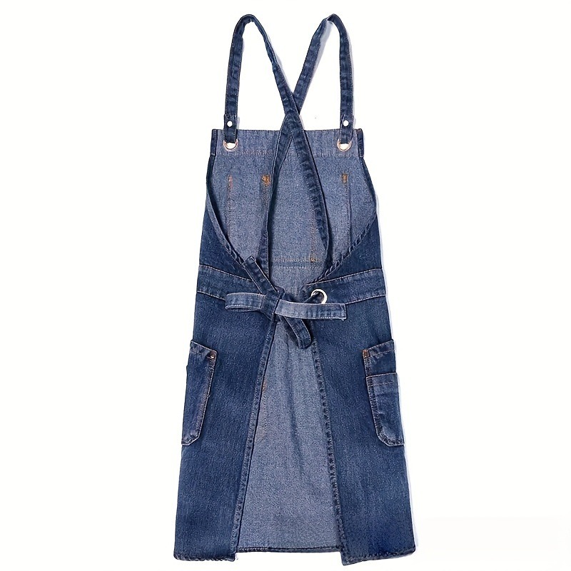 1pcs Fashion Denim Apron Multi - Home Cooking Work のレビューと価格