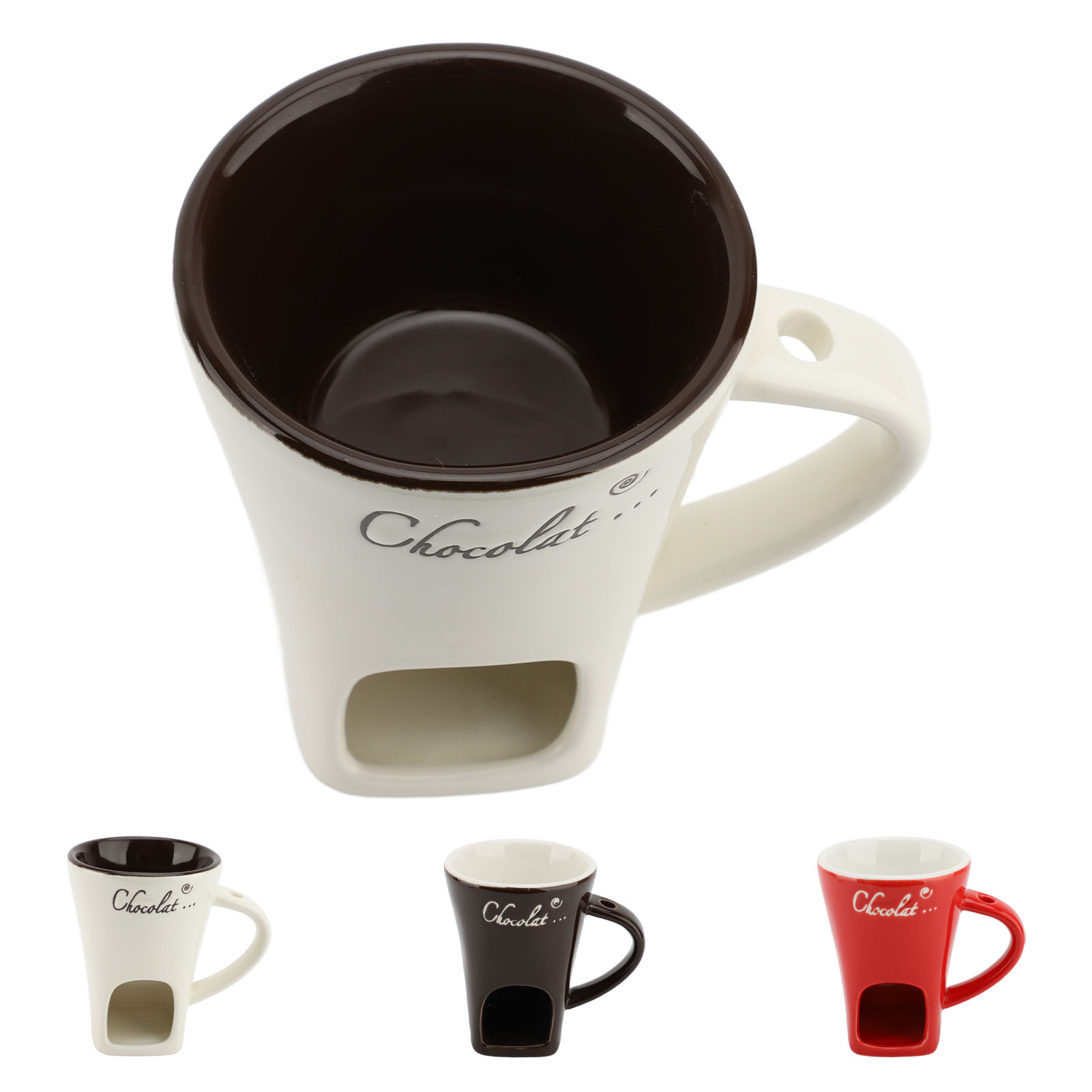 Chocolate Melting Fondue Mug C - Fondue Pot Ceramic のレビューと価格