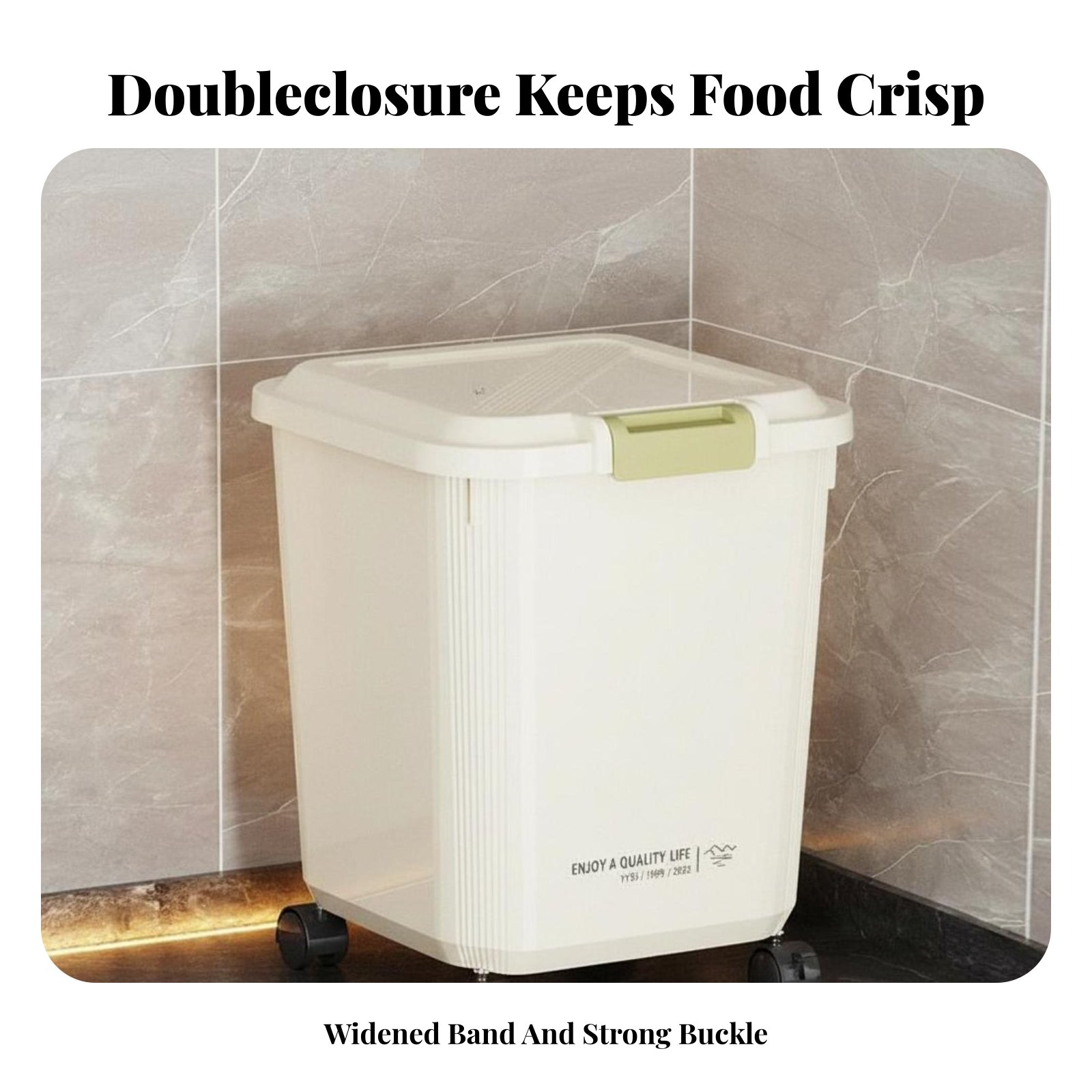Wheeled Grain Container Moistu - Home Cooking Food のレビューと価格
