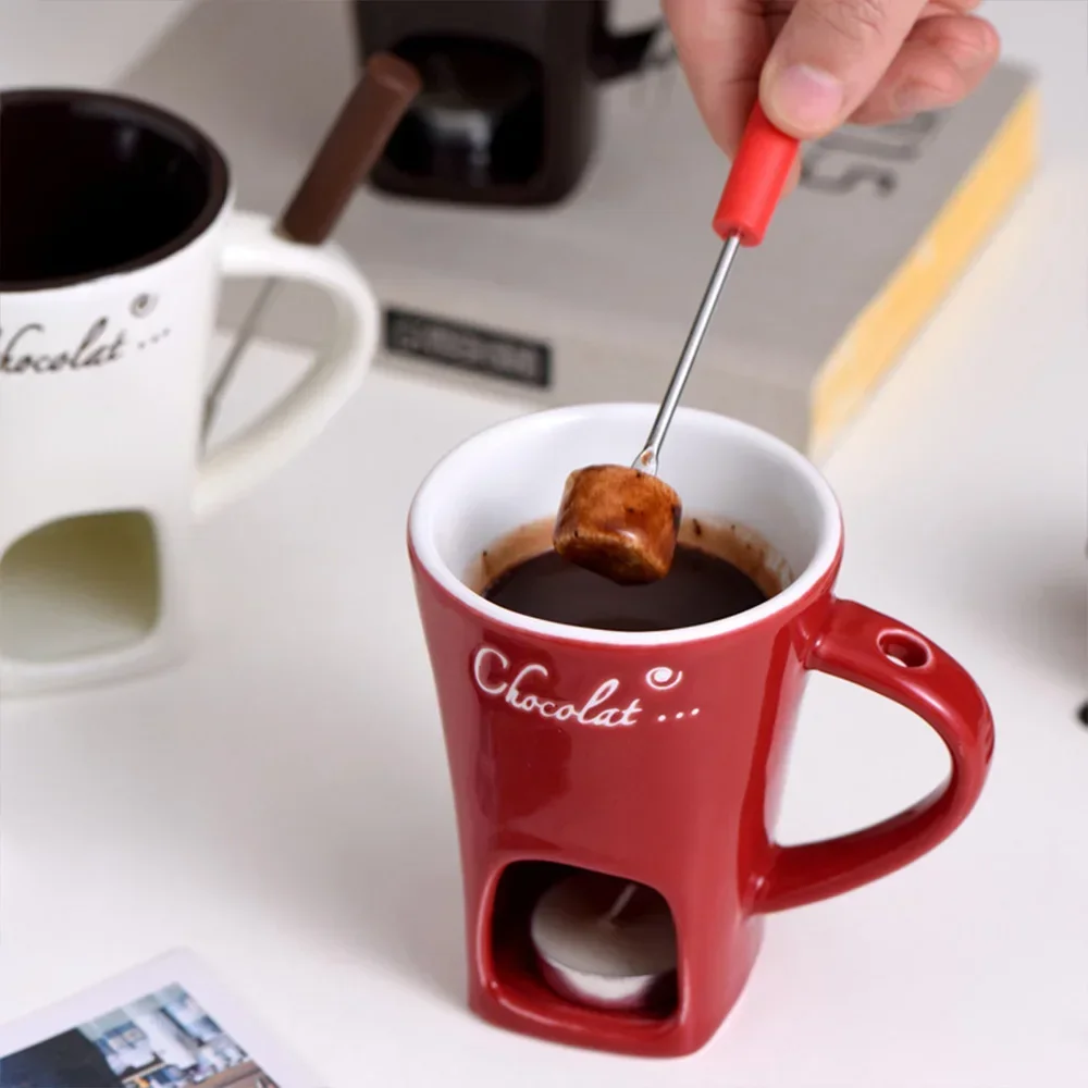 New Small Fondue Mug Set Perso - Fondue Pot Ceramic のレビューと価格