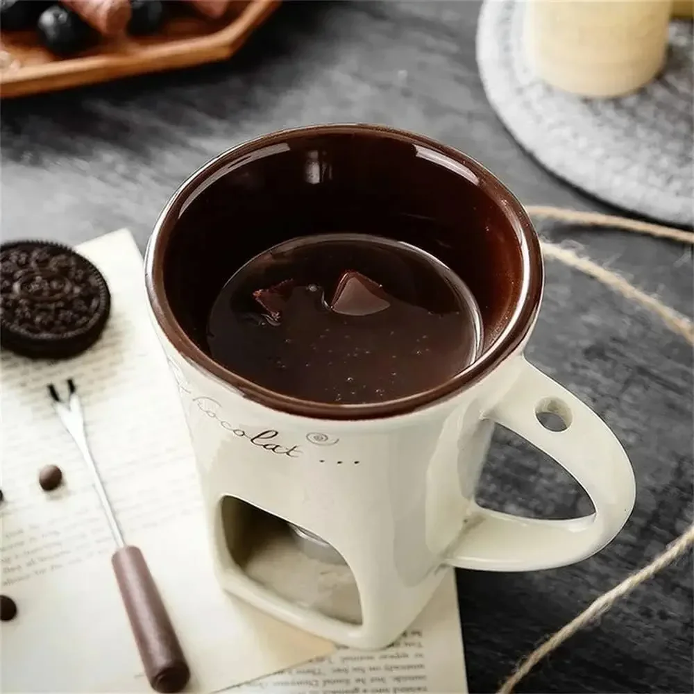 New Small Fondue Mug Set Perso - Fondue Pot Ceramic のレビューと価格