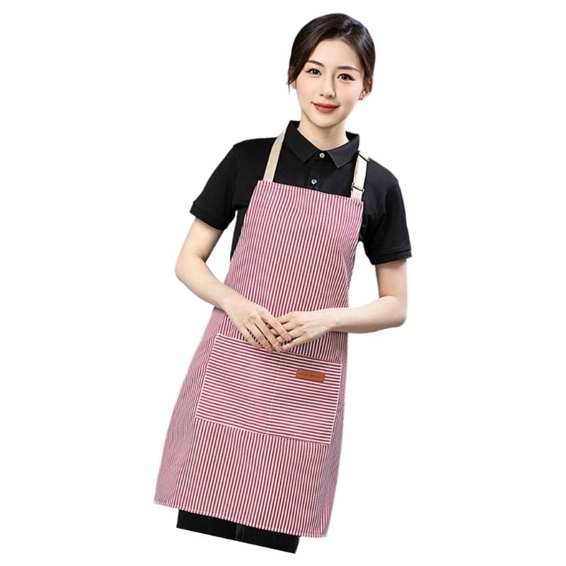 G6KF Striped Kitchen Apron Wit - Home Cooking Work のレビューと価格