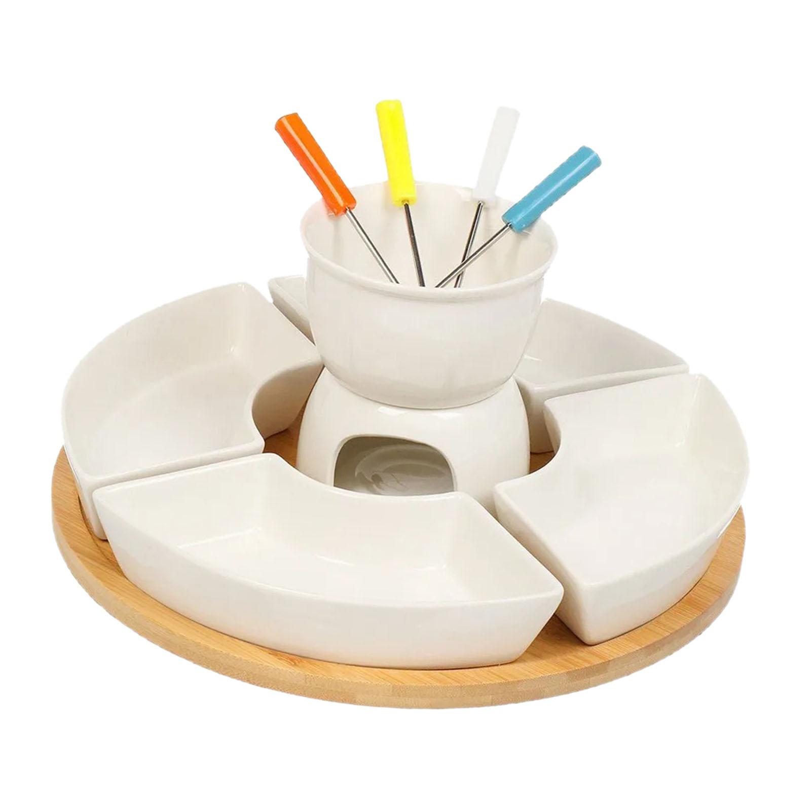 Fondue Pot Melting Pot Set, Bu - Fondue Pot Ceramic のレビューと価格