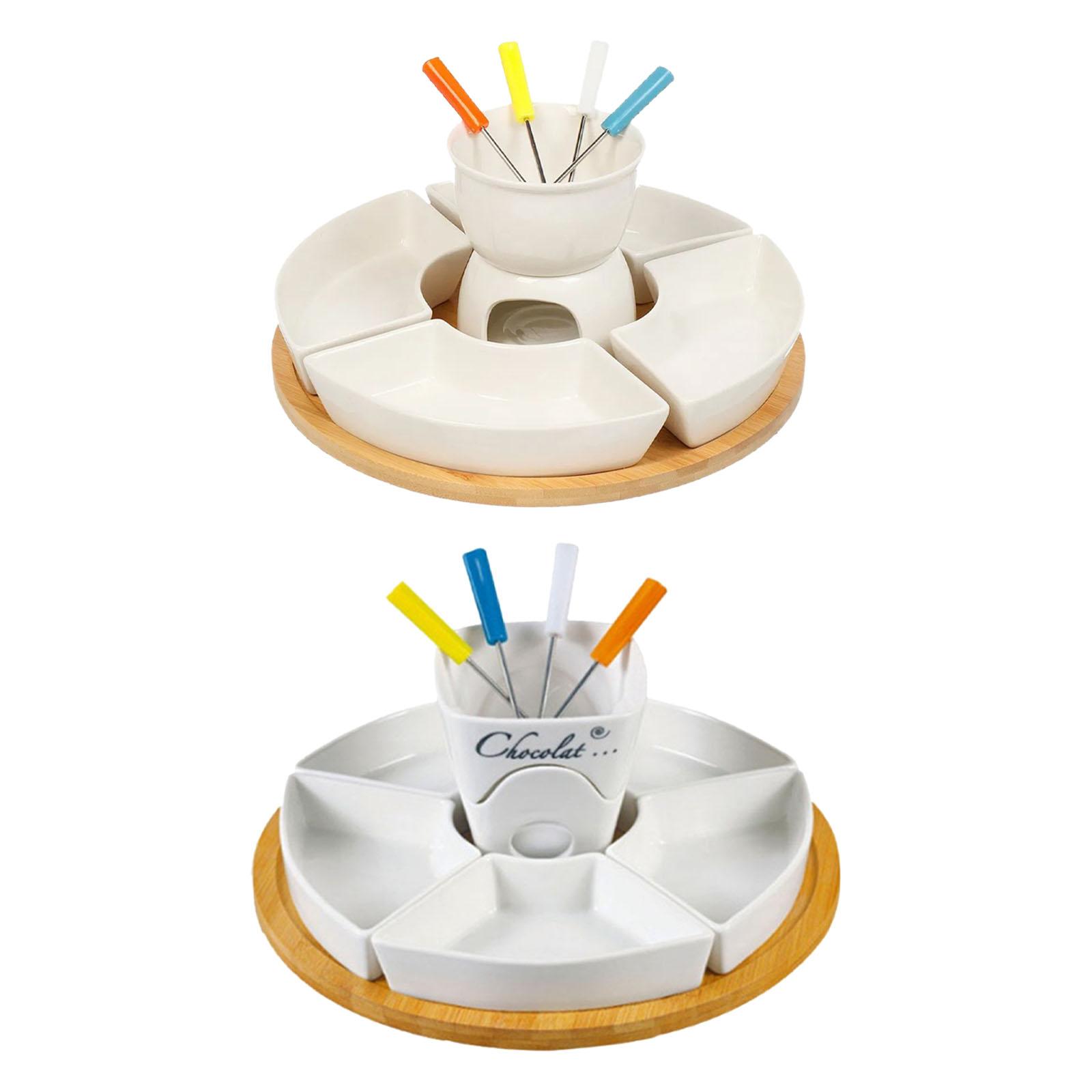 Fondue Pot Melting Pot Set, Bu - Fondue Pot Ceramic のレビューと価格
