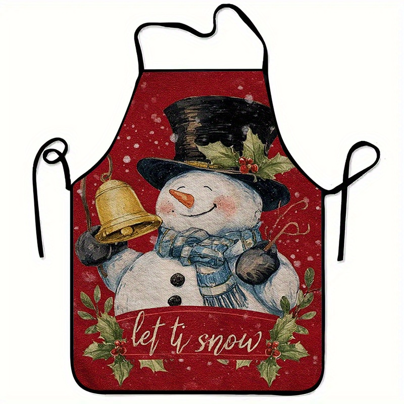 Christmas Snowman Print Apron, - Home Cooking Work のレビューと価格