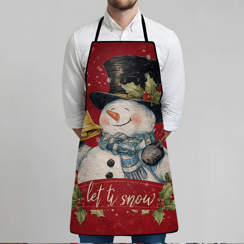Christmas Snowman Print Apron, - Home Cooking Work のレビューと価格