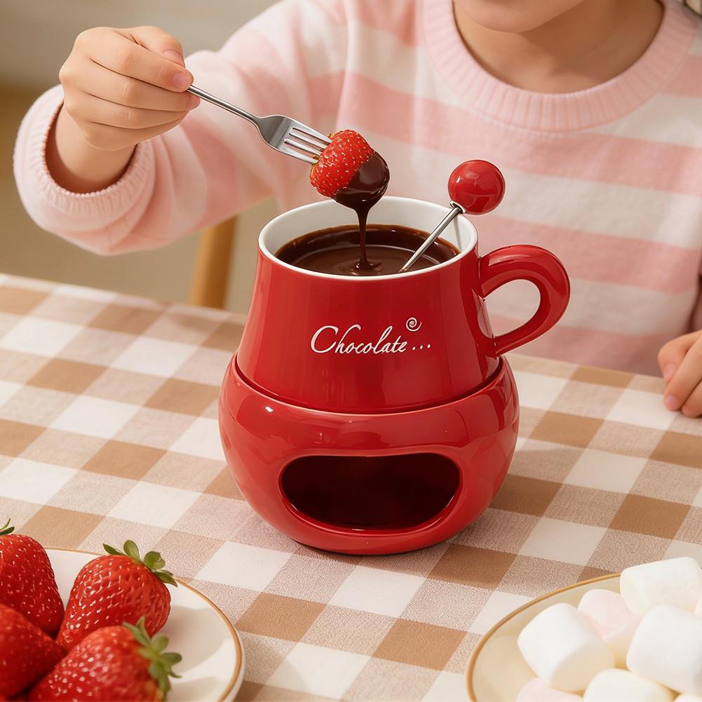 Chocolate Fondue Cup Ceramic W - Fondue Pot Ceramic のレビューと価格