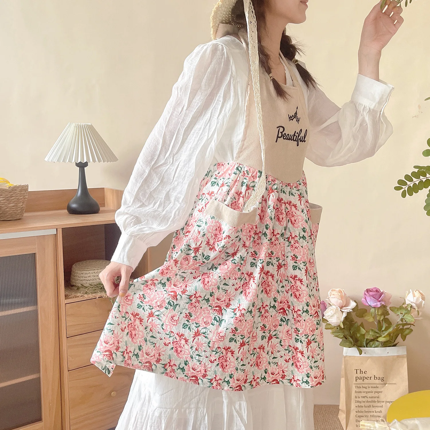 Corduroy apron beautiful for w - Home Cooking Work のレビューと価格