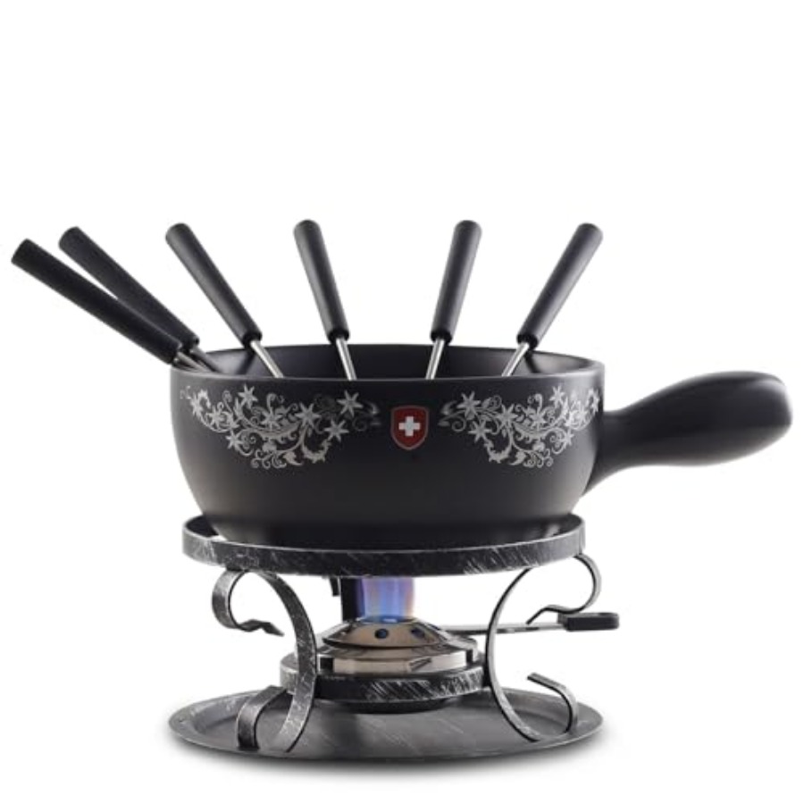 Cheese and Chocolate Fondue Po - Fondue Pot Ceramic のレビューと価格