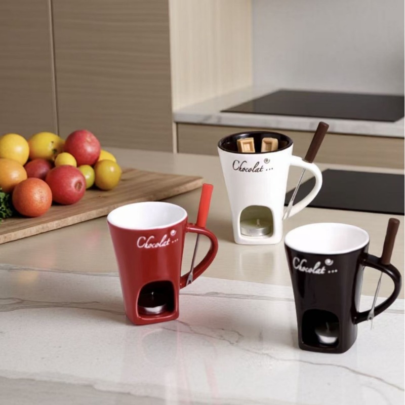 Chocolate Melting Cup Chocolat - Fondue Pot Ceramic のレビューと価格