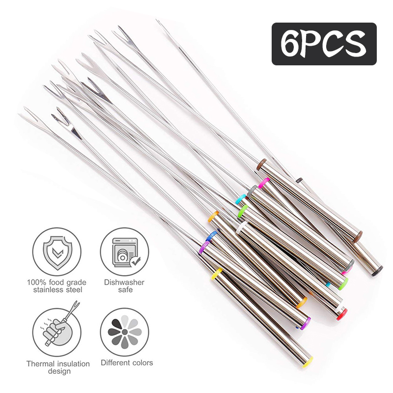 6Pcs Stainless Steel Chocolate - Fondue Pot Ceramic のレビューと価格