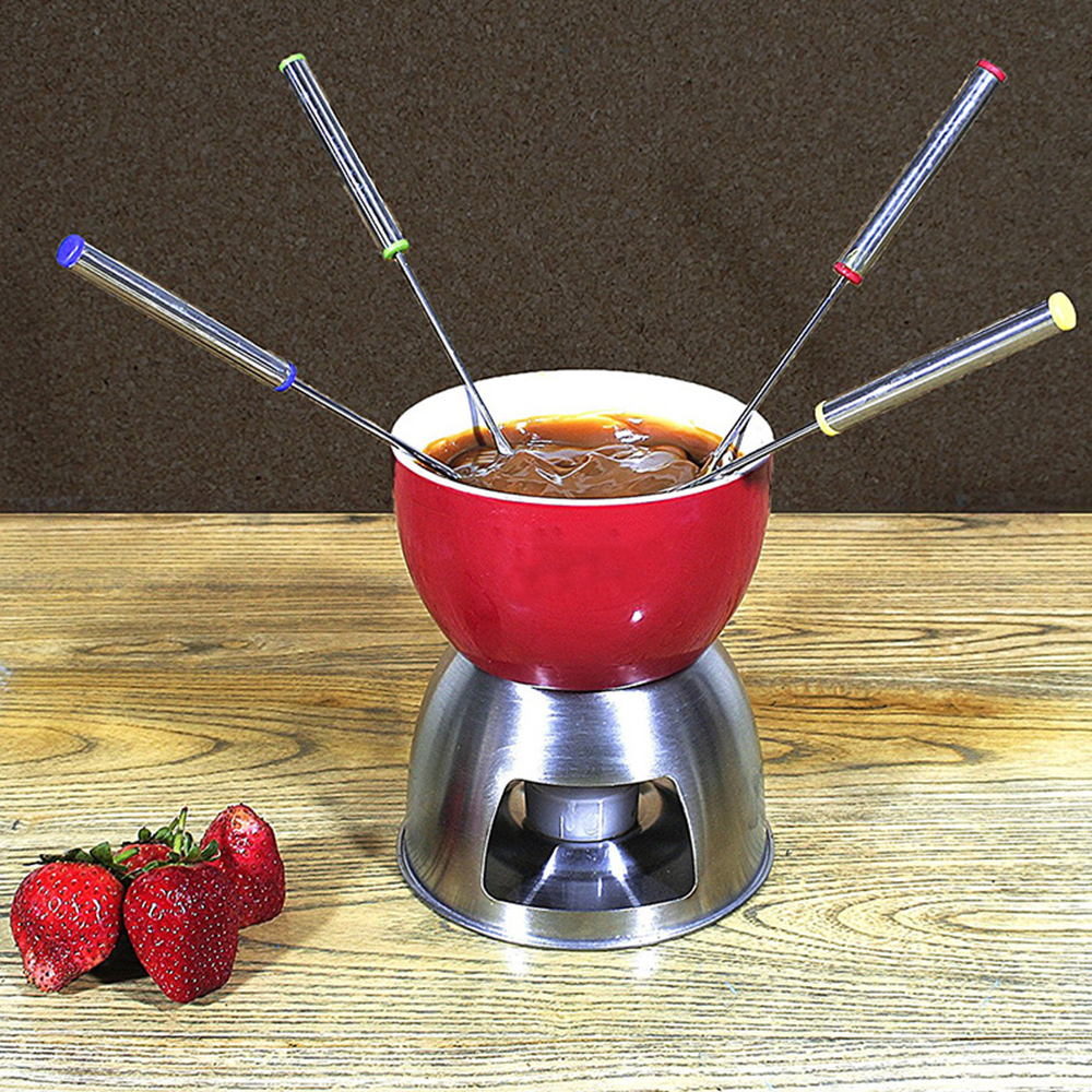 6Pcs Stainless Steel Chocolate - Fondue Pot Ceramic のレビューと価格