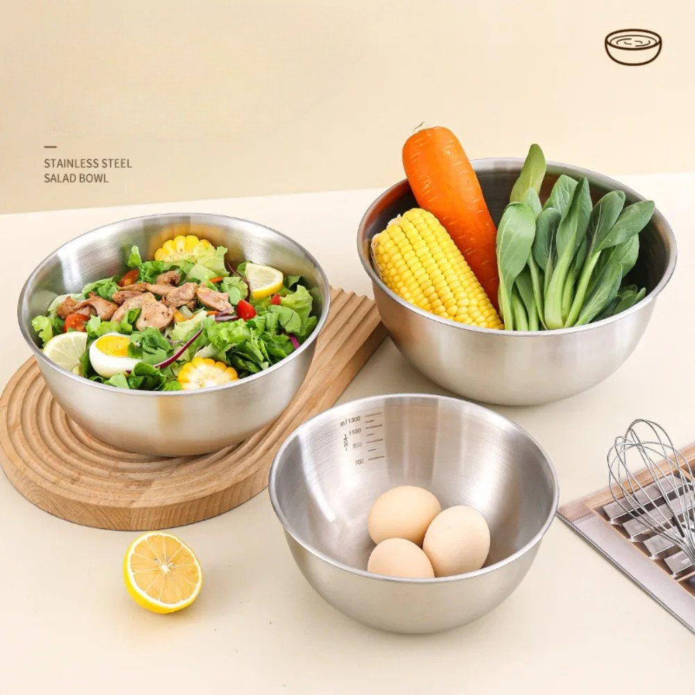 3pcs Stainless Steel Bowl Set  - Home Cooking Food のレビューと価格