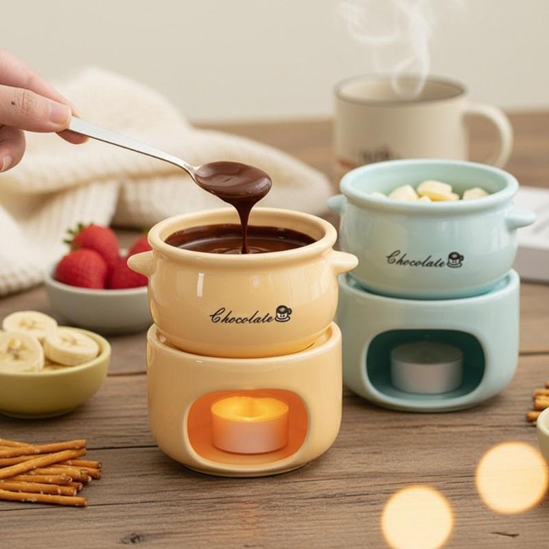 E8BD Ceramic Chocolate Melting - Fondue Pot Ceramic のレビューと価格