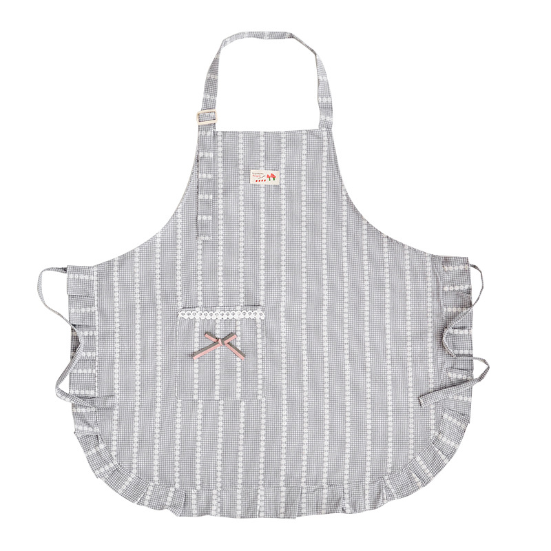 Striped neckband adjustable ap - Home Cooking Work のレビューと価格