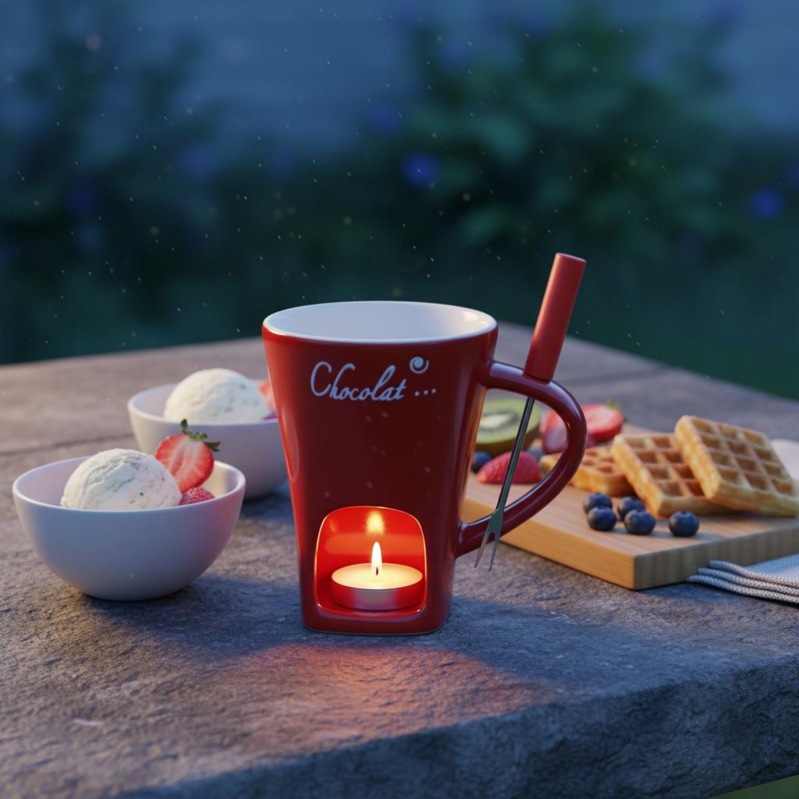 Chocolate Fondue Mug Versatile - Fondue Pot Ceramic のレビューと価格