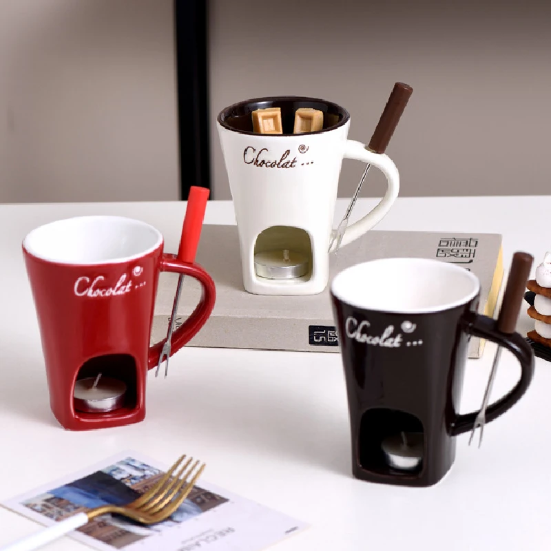 Fondue Mug Cheese Butter Melt  - Fondue Pot Ceramic のレビューと価格
