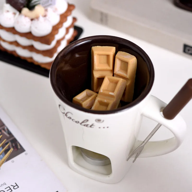 Fondue Mug Cheese Butter Melt  - Fondue Pot Ceramic のレビューと価格